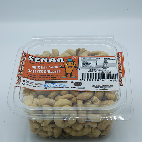 Noix de cajou grill&eacute;e sal&eacute;e 270g