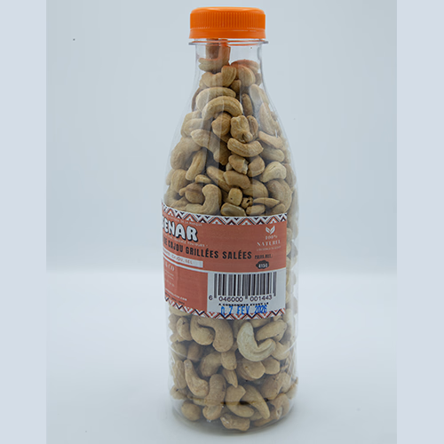 Noix de cajou grill&eacute;es sal&eacute;e | Pack Bouteille de 415g