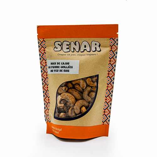 Noix de Cajou Grillées Poivrées - Kraft 150g