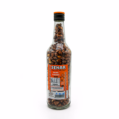 Cacahuètes pralinées nature - Bouteille verre - 400g