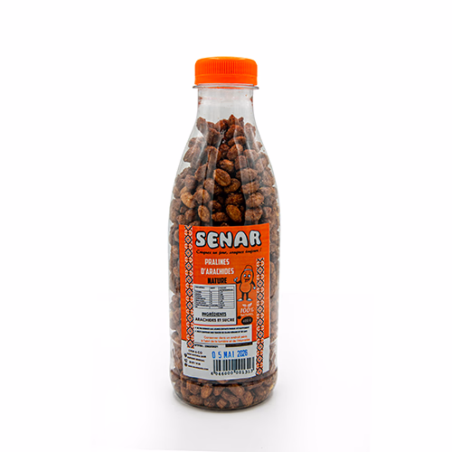 Pralines d'arachides Nature Bouteille Plastique 400g