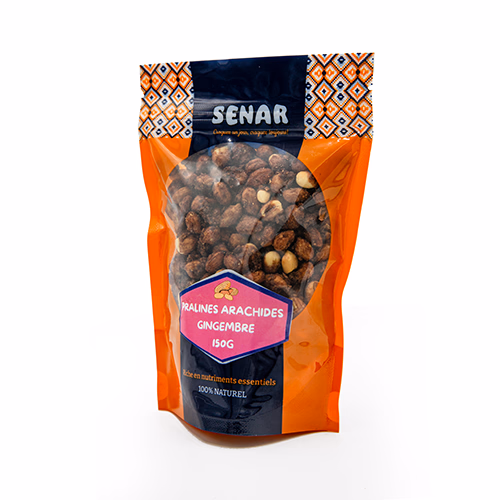 Pralines d'arachides au Gingembre Doypack Plastique 150g